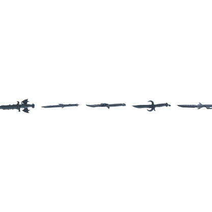 MRY-SFW LYGS402 Fantasy Style Dagger Weapon Modern Model 5 pcs