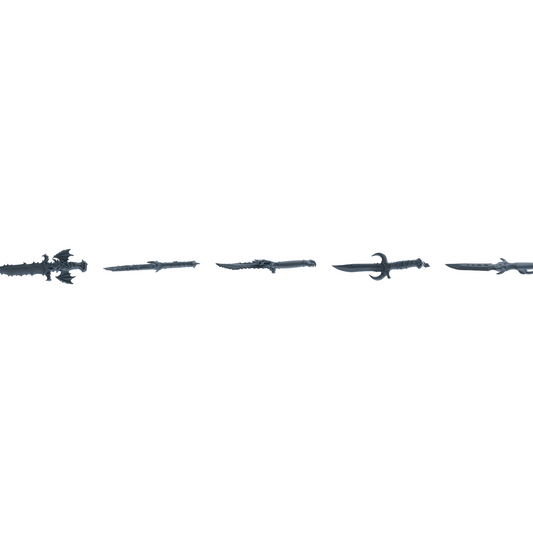 MRY-SFW LYGS402 Fantasy Style Dagger Weapon Modern Model 5 pcs