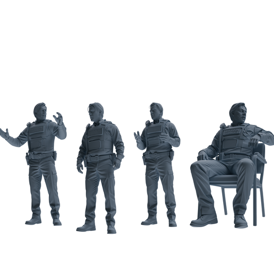 MRY-SFW SSTR115 Miniatures Soldier Model Kit Boston Attack M – LCD 3D printed resin model kit, image 1