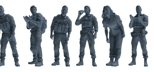 MRY-SFW SSTR004  Modern Navy SEAL Six-Person Singing Group
