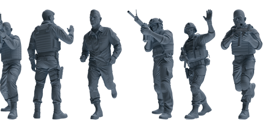 MRY-SFW SSTR027 Miniatures Soldier Model Kit 1993 Mogadishu  – LCD 3D printed resin model kit, image 1