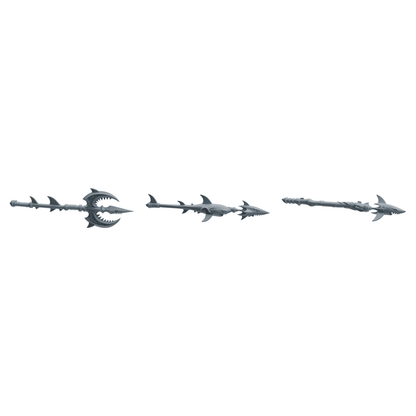 MRY-SFW LYGS428 Shark Shaped Decorative Weapon Modern Model 3 pcs