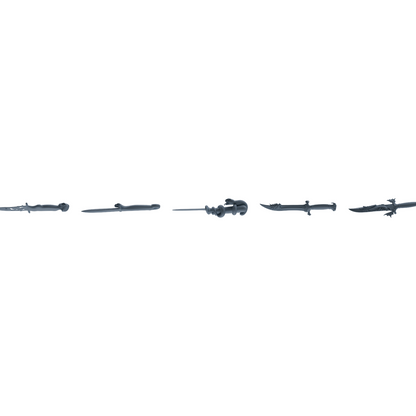 MRY-SFW LYGS399 Creative Shaped Dagger Weapon Modern Model 5 pcs