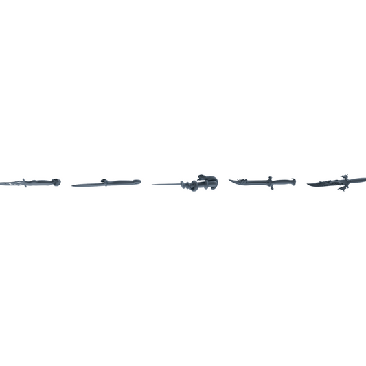 MRY-SFW LYGS399 Creative Shaped Dagger Weapon Modern Model 5 pcs