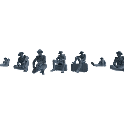 MRY-SFW LYGR601 Historical WWII British Army Seven-Person Rest Group