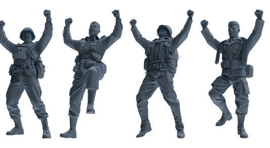MRY-SFW SSTR073 Miniatures Soldier Model Kit Saving Ryan in  – LCD 3D printed resin model kit, image 1