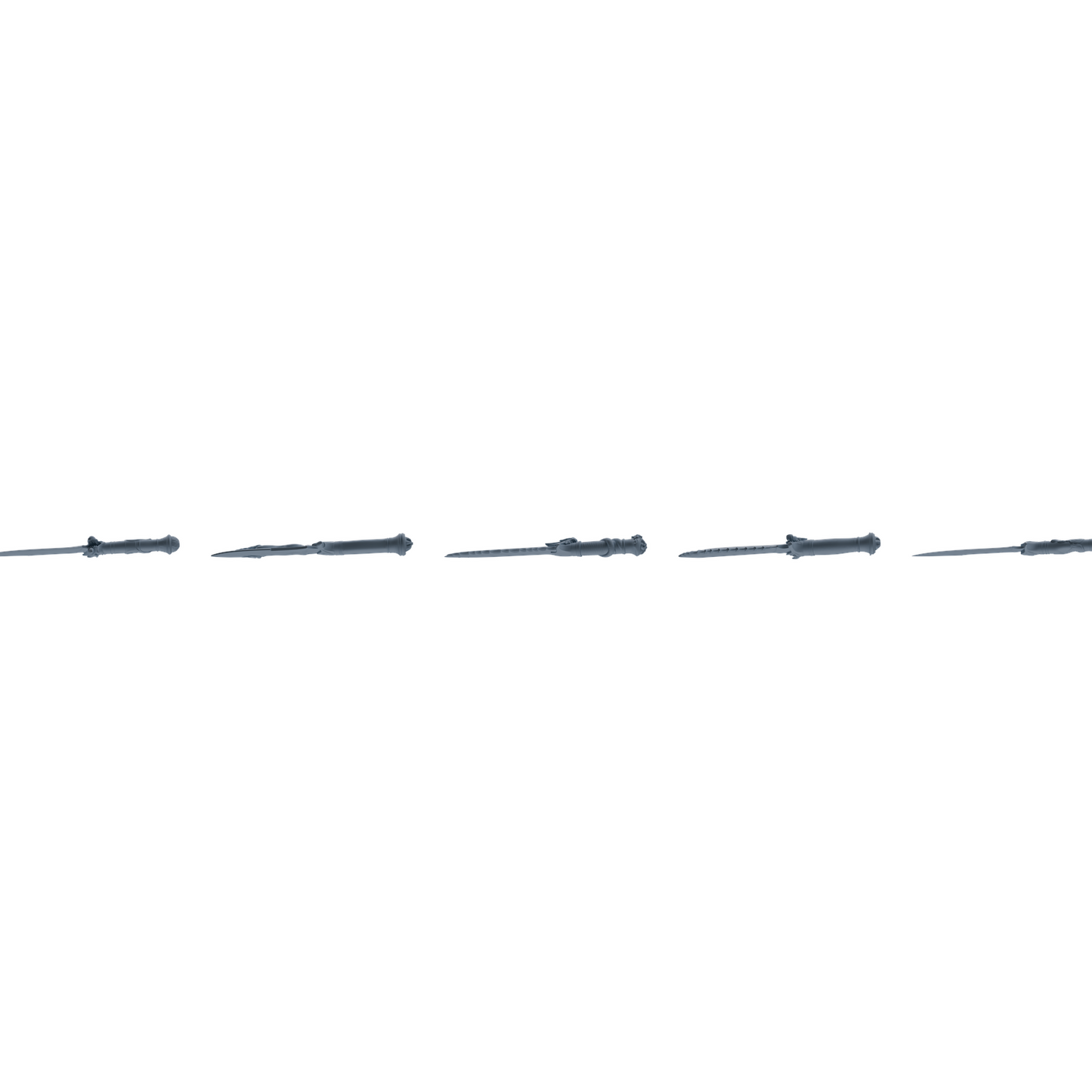 MRY-SFW LYGS403 Minimalist Style Dagger Weapon Modern Model 5 pcs