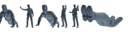MRY-SFW LYGR680 Los Angeles Patrol Police Six-Person Training Group