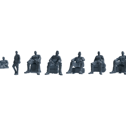 MRY-SFW LYGR608 Historical People's Liberation Army Seven-Person Rest Group