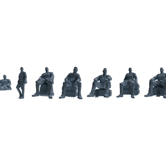 MRY-SFW LYGR608 Historical People's Liberation Army Seven-Person Rest Group