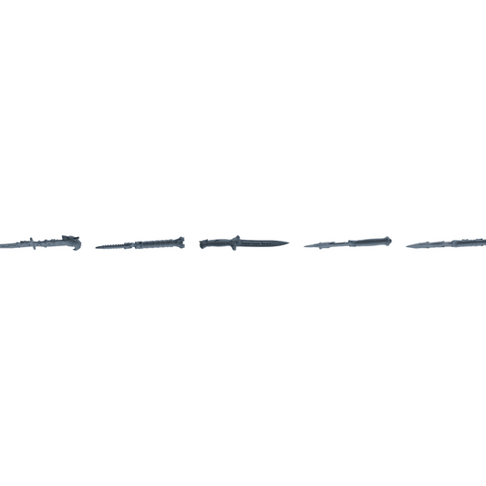 MRY-SFW LYGS393 Multi-Style Dagger Weapon Modern Model 5 pcs
