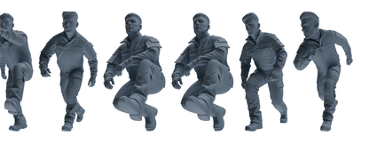 MRY-SFW LYGR688 Modern U.S. Military Six-Person Crawling Group