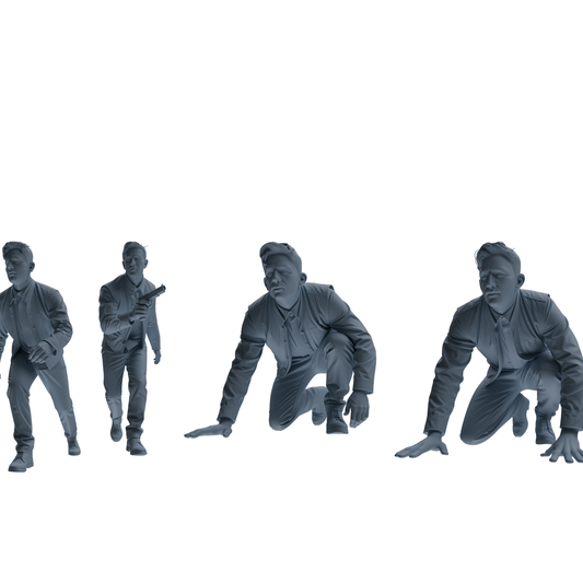 MRY-SFW SSTR137 Miniatures Soldier Model Kit War of Hyenas M – LCD 3D printed resin model kit, image 1