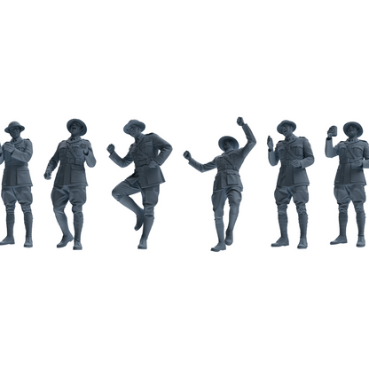 MRY-SFW LYGR603 Historical WWII British Army Six-Person Dancing Group