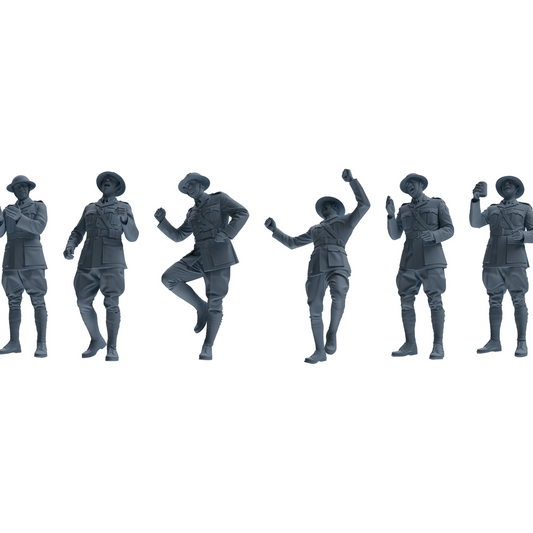 MRY-SFW LYGR603 Historical WWII British Army Six-Person Dancing Group