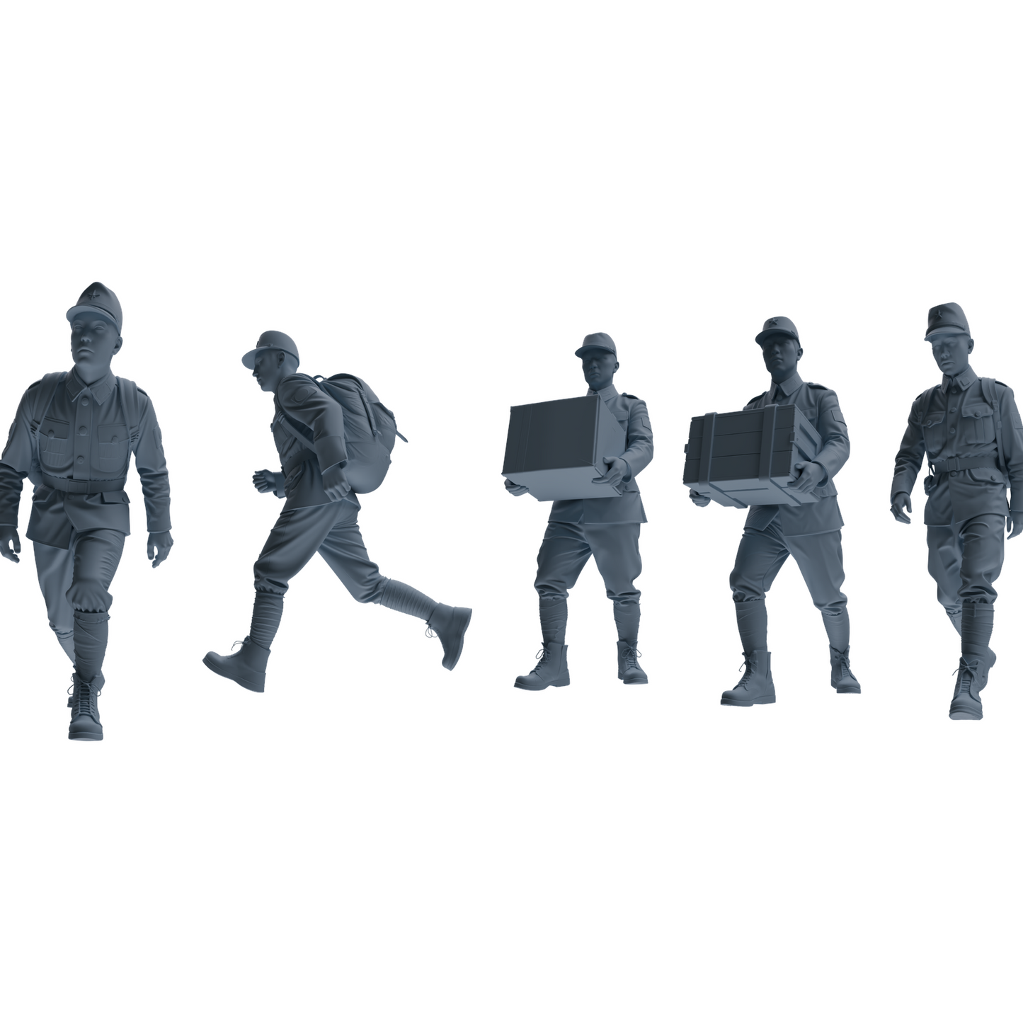 MRY-SFW LYGR639 WWII Japanese Army Five-Person Carrying Group