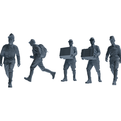 MRY-SFW LYGR639 WWII Japanese Army Five-Person Carrying Group