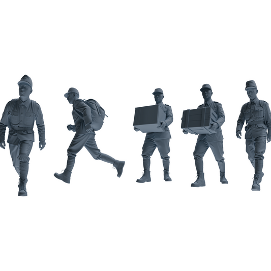 MRY-SFW LYGR639 WWII Japanese Army Five-Person Carrying Group