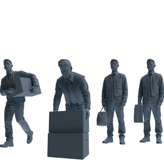 MRY-SFW SSTR133 Miniatures Soldier Model Kit War of Hyenas M – LCD 3D printed resin model kit, image 1