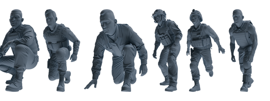 MRY-SFW SSTR031 Miniatures Soldier Model Kit 1993 Mogadishu  – LCD 3D printed resin model kit, image 1