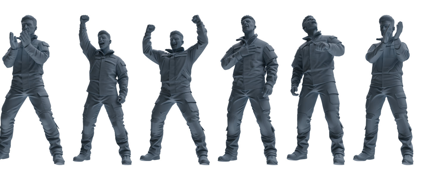 MRY-SFW LYGR697 Modern U.S. Military Six-Person Entertainment Group
