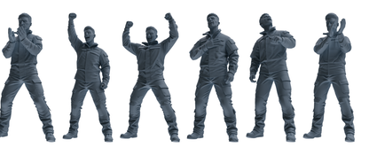 MRY-SFW LYGR697 Modern U.S. Military Six-Person Entertainment Group