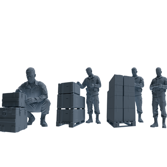 MRY-SFW SSTR247 Modern U.S. Army Logistics Soldier Combat Re – LCD 3D printed resin model kit, image 1