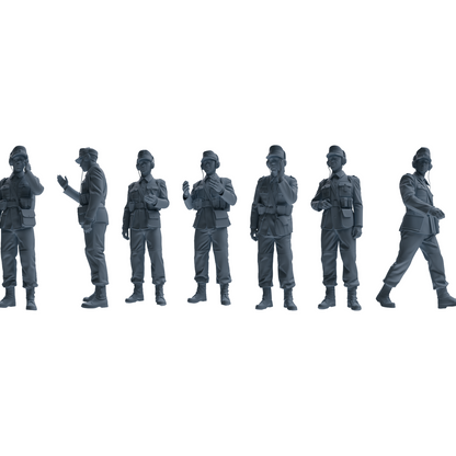 MRY-SFW LYGR650 WWII Mine Soldier Seven-Person Daily Routine 2
