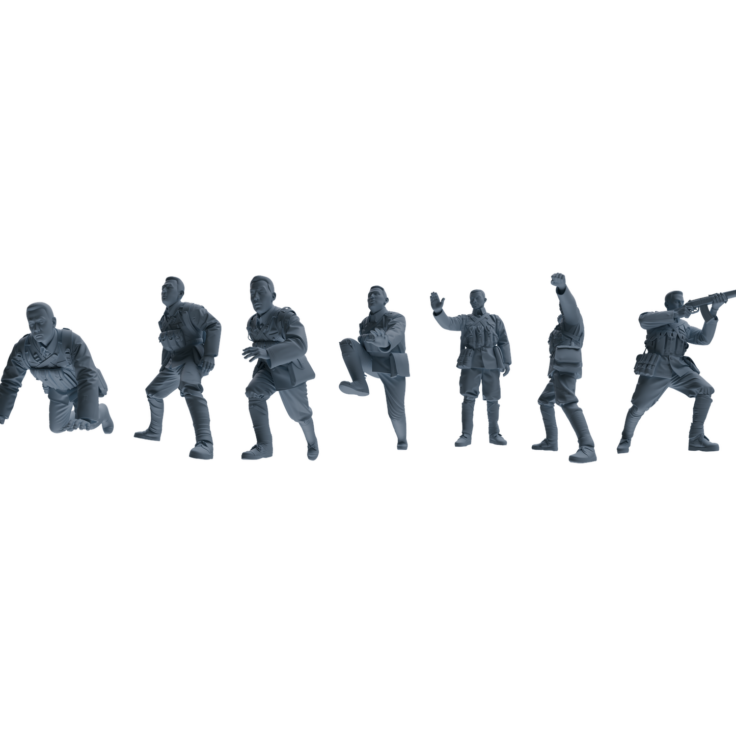 MRY-SFW LYGR609 Historical People's Liberation Army Seven-Person Battle Group