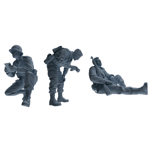 MRY-SFW SSTR193 Miniatures Soldier Model Kit Recon Communica – LCD 3D printed resin model kit, image 1