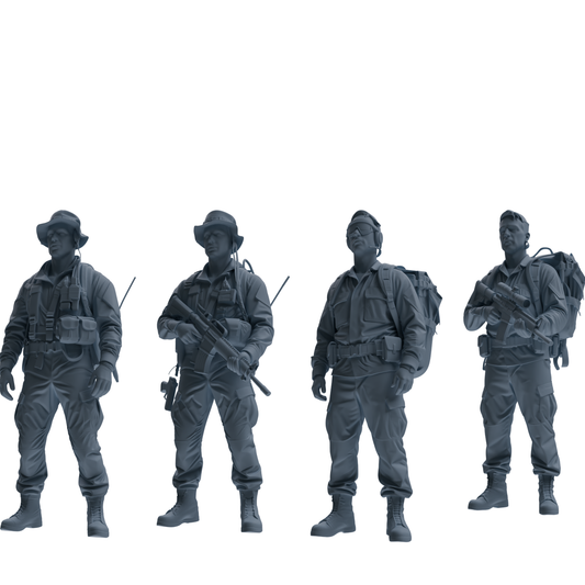 MRY-SFW SSTR148 Miniatures Soldier Model Kit War of Hyenas M – LCD 3D printed resin model kit, image 1