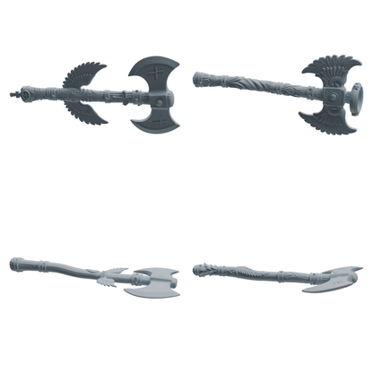MRY-SFW LYGS423 Winged Decorative Axe Weapon Modern Model 4 pcs