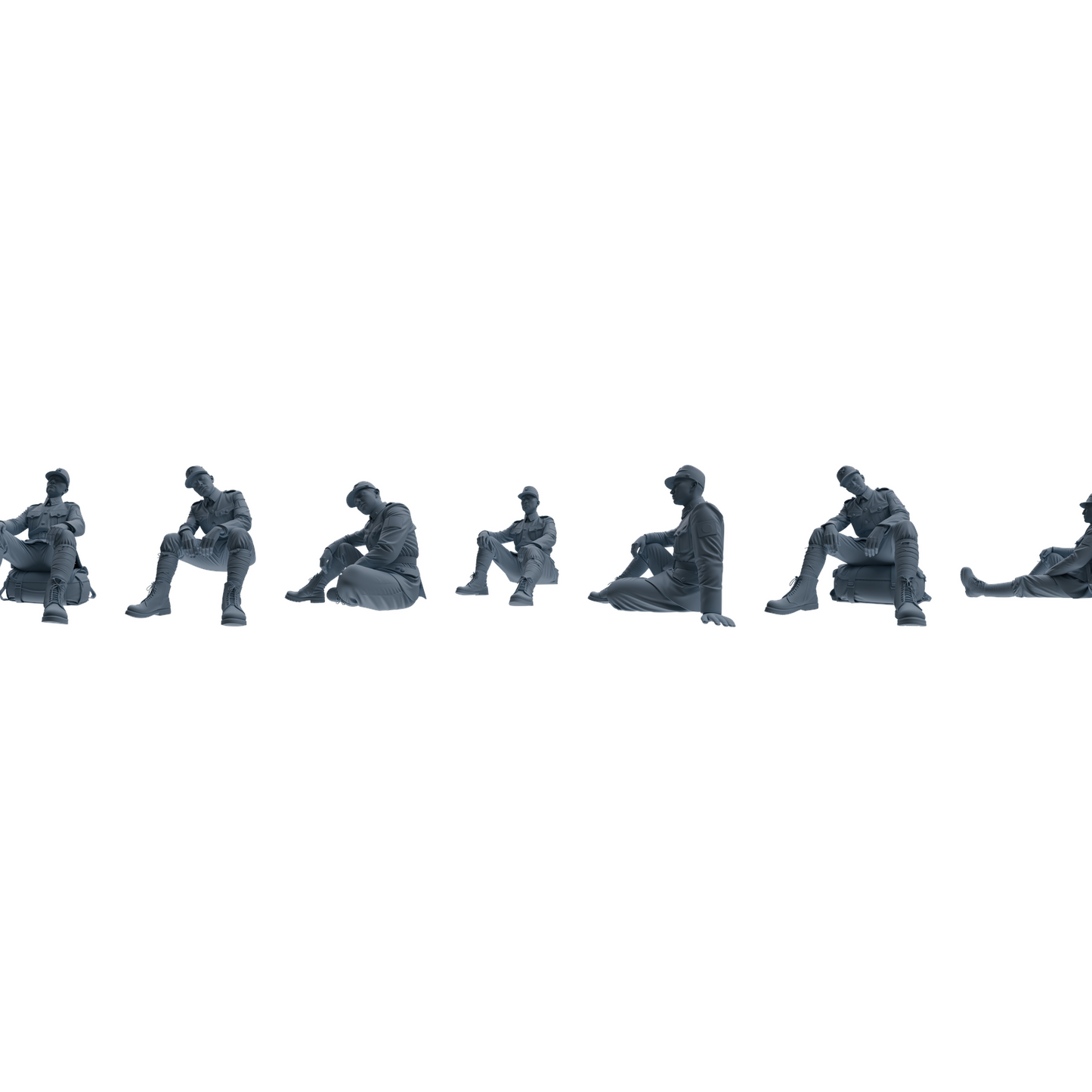 MRY-SFW LYGR634 WWII Japanese Army Seven-Person Rest