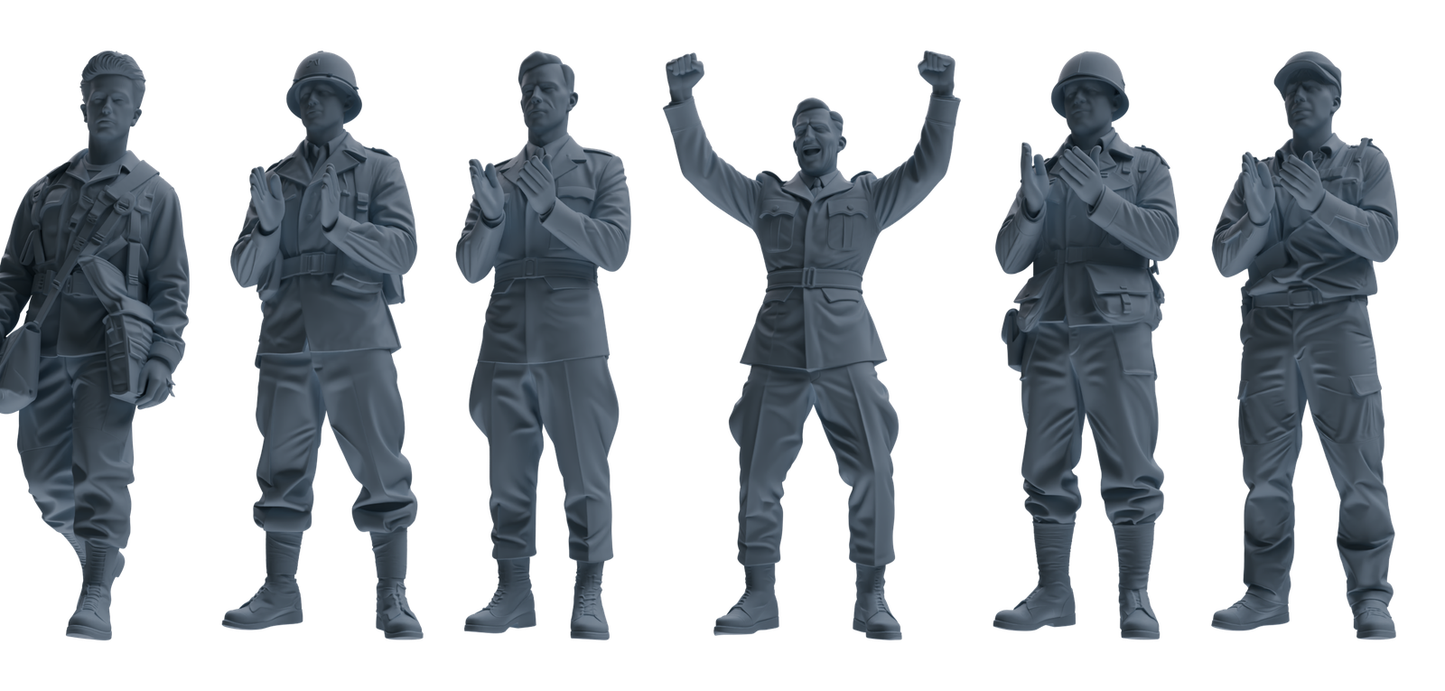 MRY-SFW SSTR056 Miniatures Soldier Model Kit Hacksaw Ridge Rescue Story WWII U.S. Army Six-Person Triumphant Return Group