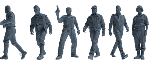MRY-SFW SSTR049 Miniatures Soldier Model Kit Fury Sherman Ta – LCD 3D printed resin model kit, image 1