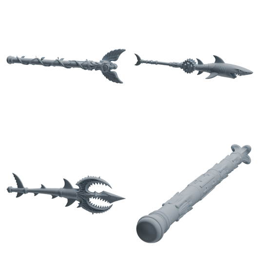 MRY-SFW LYGS429 Shark and Wing Decorative Weapon Modern Model 4 pcs