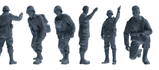 MRY-SFW SSTR077 Miniatures Soldier Model Kit Saving Ryan in  – LCD 3D printed resin model kit, image 1