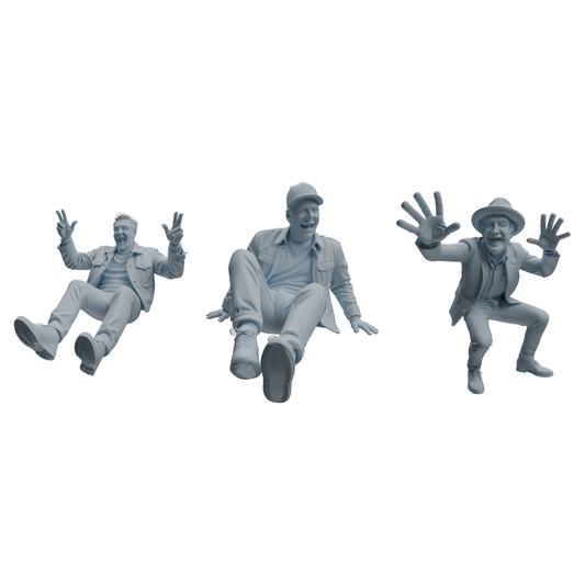 MRY-SFW LYTR1033 Joyful Interactive Male Character Modern Model 3 pcs