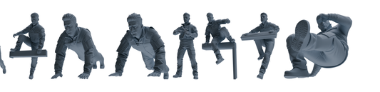 MRY-SFW LYGR696 Modern U.S. Military Eight-Person Training Group