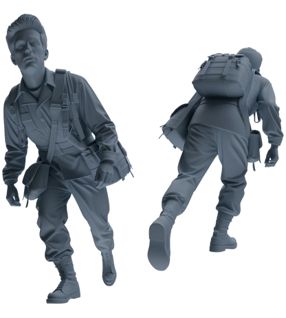 MRY-SFW SSTR059 Miniatures Soldier Model Kit Hacksaw Ridge Rescue Story WWII U.S. Army Six-Person Frontline Group
