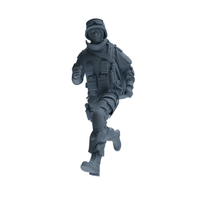 MRY-SFW SSTR330 Modern Counter-Terrorism SWAT Fire Support Operator Foot March 1 Four-Person Group