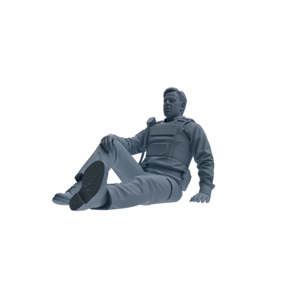 MRY-SFW SSTR119 Miniatures Soldier Model Kit Boston Attack Modern Boston Police Four-Person Rescue Group