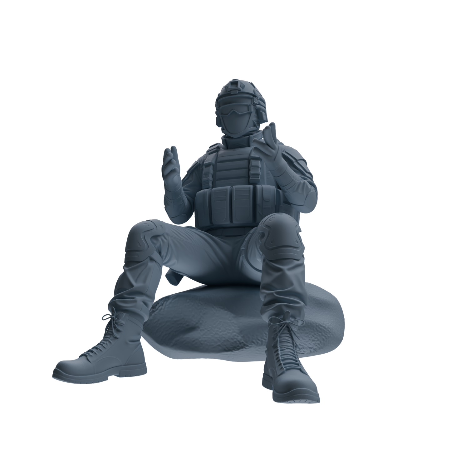 MRY-SFW SSTR348 Modern American Mercenary Conversation 2 Four-Person Group