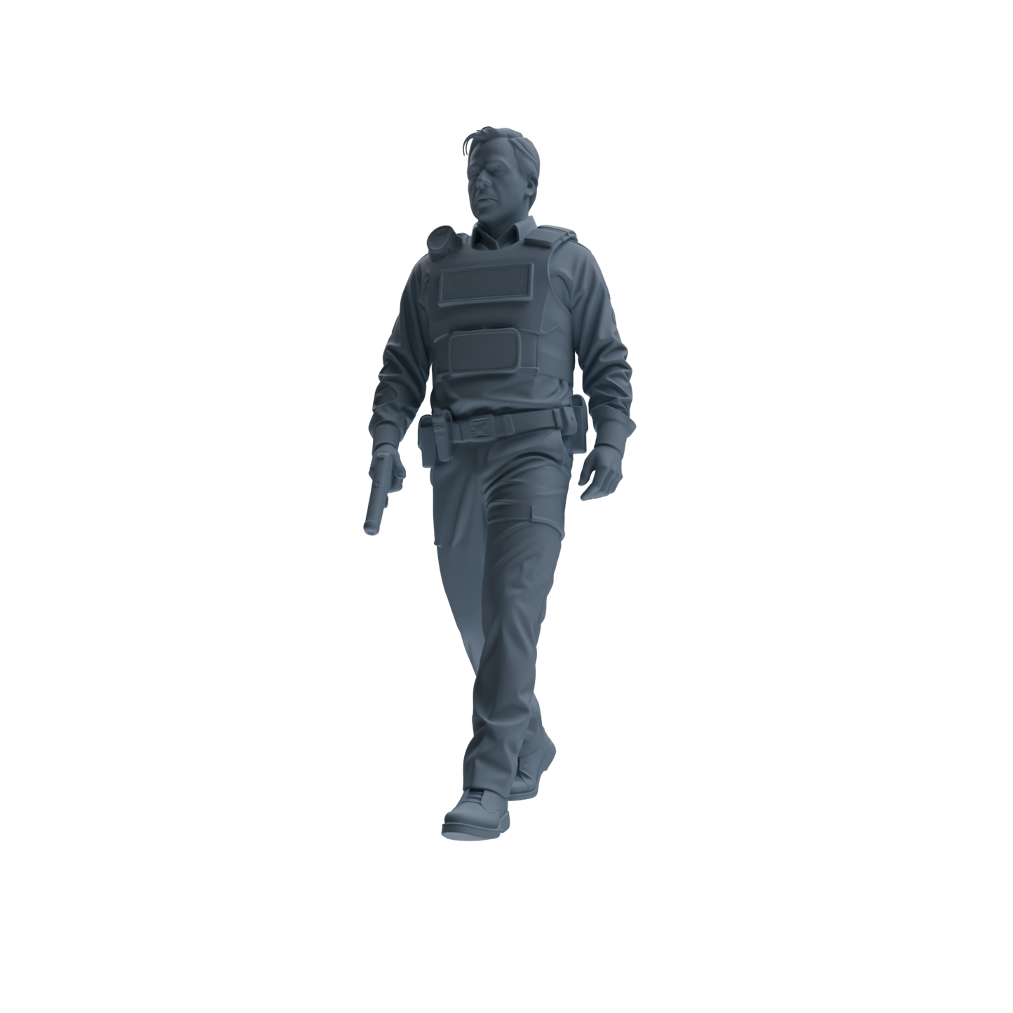 MRY-SFW SSTR127 Miniatures Soldier Model Kit Boston Attack Modern Boston Police Four-Person Patrol Group