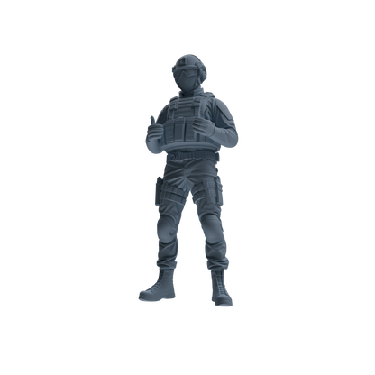 MRY-SFW SSTR347 Modern American Mercenary Conversation Four-Person Group