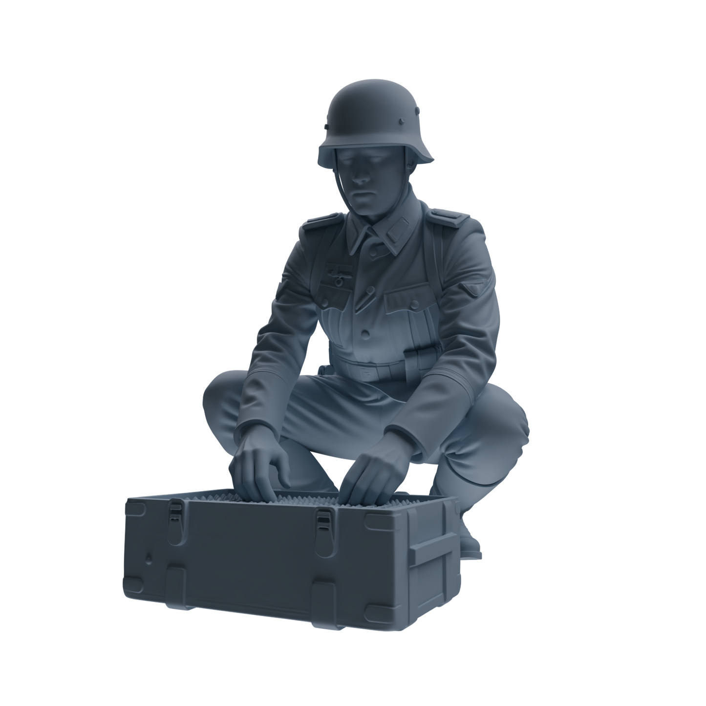 MRY-SFW SSTR219 WWII German Army Logistics Soldier Combat Readiness Four-Person Group