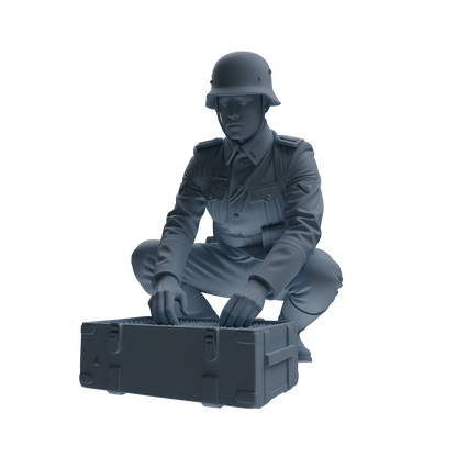 MRY-SFW SSTR219 WWII German Army Logistics Soldier Combat Readiness Four-Person Group