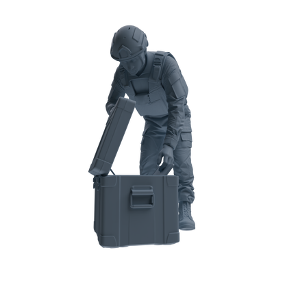 MRY-SFW SSTR239 Modern French Army Logistics Soldier Combat Readiness Four-Person Group