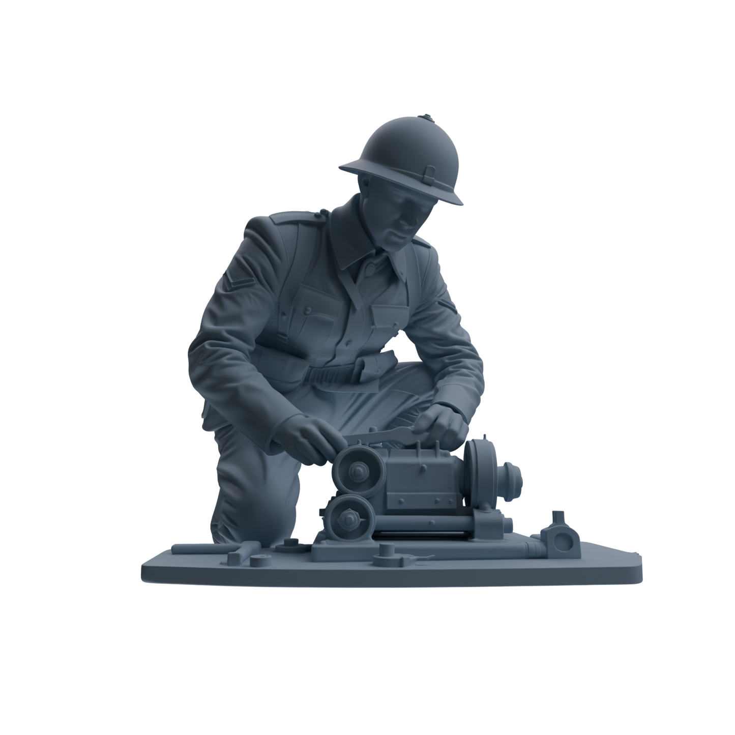 MRY-SFW SSTR265 WWI U.S. Army Logistics Soldier Maintenance Four-Person Group