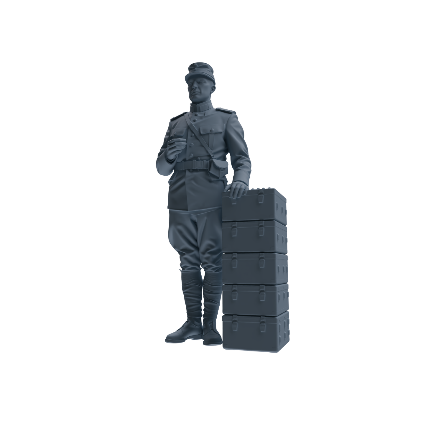 MRY-SFW SSTR261 WWI French Army Logistics Soldier Combat Readiness Four-Person Group